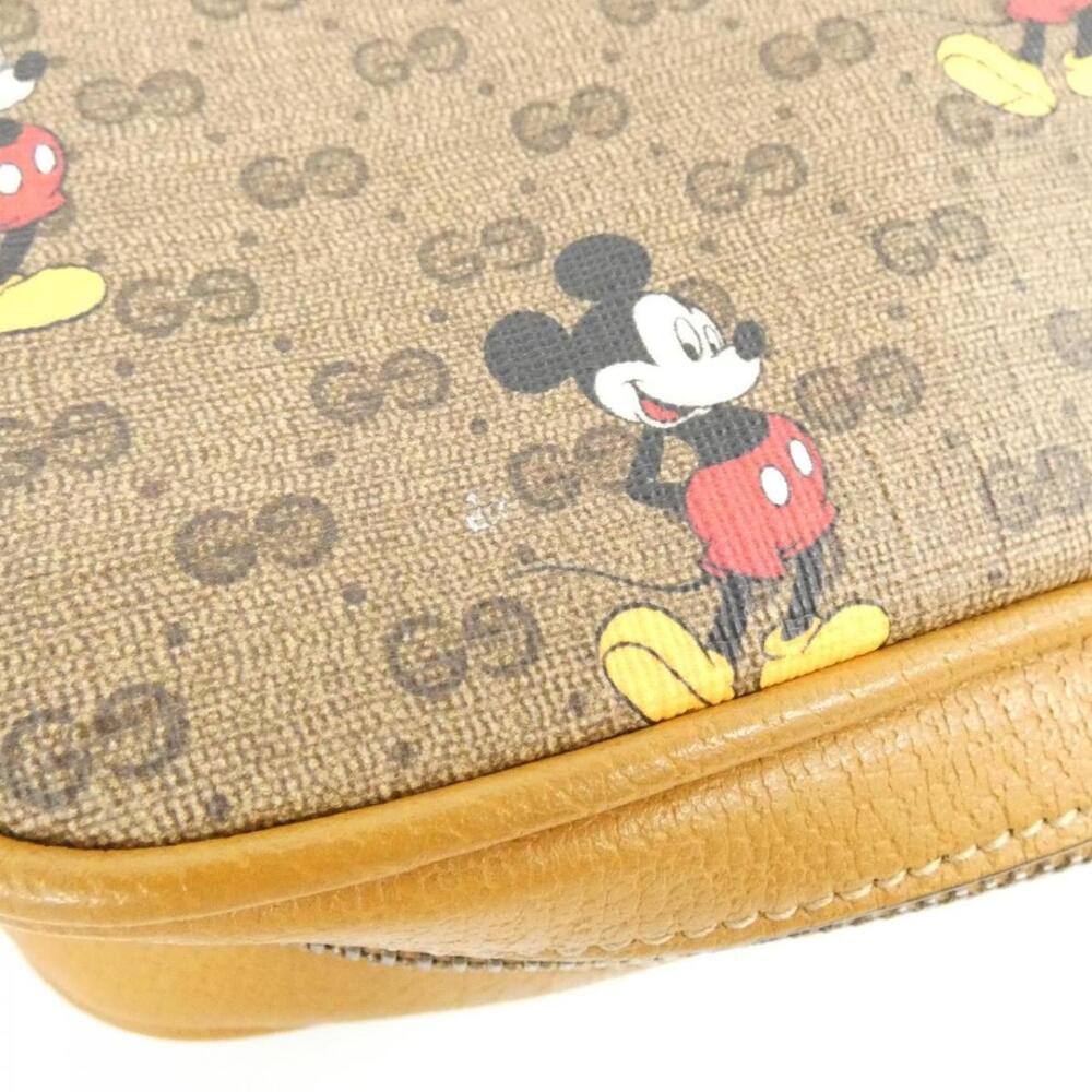 Gucci Disney Mickey Mouse shoulder bag GG supreme leather Brown - Picture 7 of 7